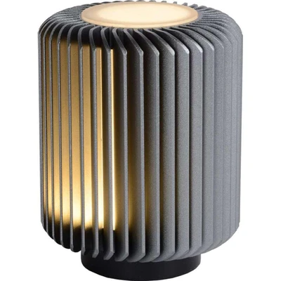 Afbeelding van Lucide TURBIN Tafellamp Ø 10,6 cm LED 1x5W 3000K Grijs