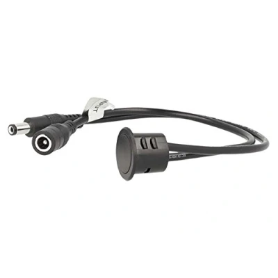 Afbeelding van LEDLUX CL2292 led dimmer schakelaar voor inbouw, kleur zwart, 12 V, 24 4 A, met DC kabel, 5,5 x 2,1 mm
