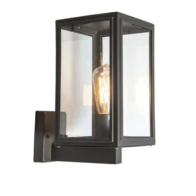 Afbeelding van QAZQA Industriële buitenwandlamp grijs IP44 Sutton Up