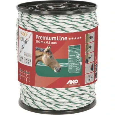 Afbeelding van Ako Koord Premiumline Wit/groen 400m