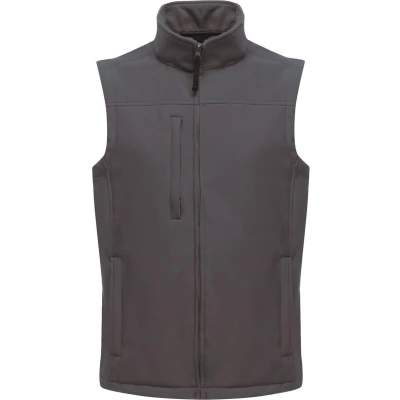 Afbeelding van Regatta Professional Flux softshellvest voor heren, grijs, maat XXL, waterafstotend en verwarmend