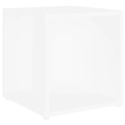 Afbeelding van Bijzettafel 33x33x34,5 cm bewerkt hout wit