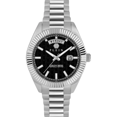 Afbeelding van Philipp Plein Date Superlative Gent PWPNA0824 Horloge Staal Zilverkleurig Ø 42 mm