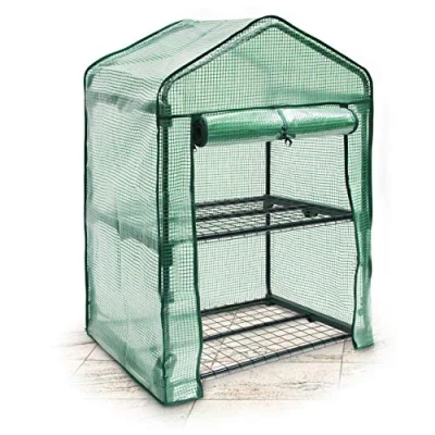 Afbeelding van Relaxdays kas met folie voor in de tuin of op het balkon tuinkas broeikas kweekkas 2