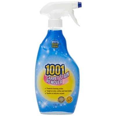 Afbeelding van 1001 Tapijt vlekverwijderaar, taai op hardnekkige vlekken, Reinigt diep in het tapijt, Gentle tapijten, Bekleding en laat geen residu, WoolSafe goedgekeurd 500ml