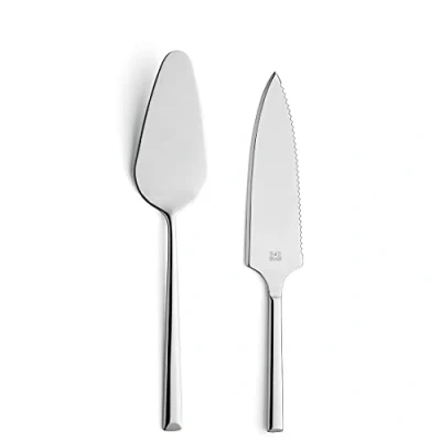 Afbeelding van Beckmann &amp; Rommerskirchen B&amp;R 1107 taartschep set, 2 delig, roestvrij staal, zilver, taartmes, dessertbestek, PVD bestek