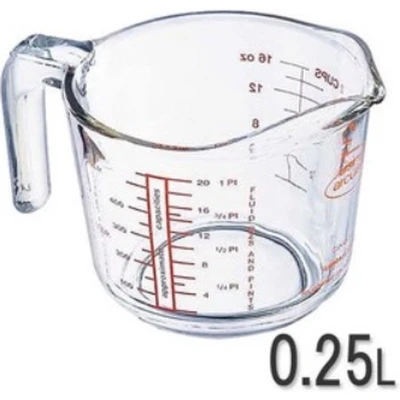 Afbeelding van Meetkan Ô Cuisine Transparant Glas Inhoud 0,25 L