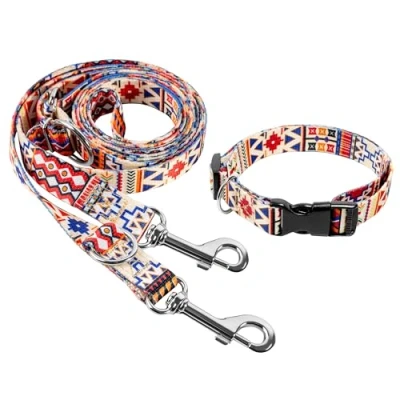 Afbeelding van Creative Pets Universele Halsband En Leiband Set Afneembare Verstelbare Voor Middelgrote Grote Puppy&#039;S