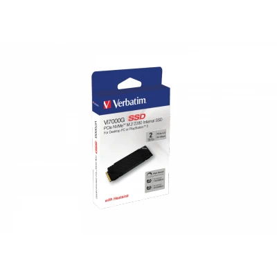 Afbeelding van Verbatim SSD 2 TB, PCIe 4.0, M.2 2280, NVMe, Vi7000G 7400 MB/s, (W) 6700 detailhandel