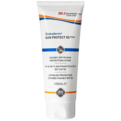 Afbeelding van SC Johnson Stokoderm Sun Protect 50 Pure Zonnebrandcreme (100ml)