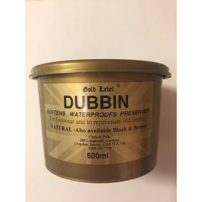 Afbeelding van Gold Label Dubbin Ledervet waterproof 500 gram