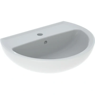 Afbeelding van Geberit Bastia wastafel 55 x 42 cm wit met kraangat/overloop rond