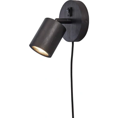 Afbeelding van Good&amp;Mojo Wandlamp Java Bamboe LED GU10 Zwart 12x15x12cm