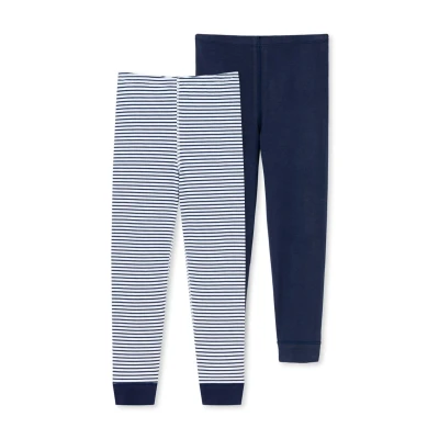 Afbeelding van Schiesser 2PACK Legging voor kinderen, Maat: 92, Dunkelblau weiss