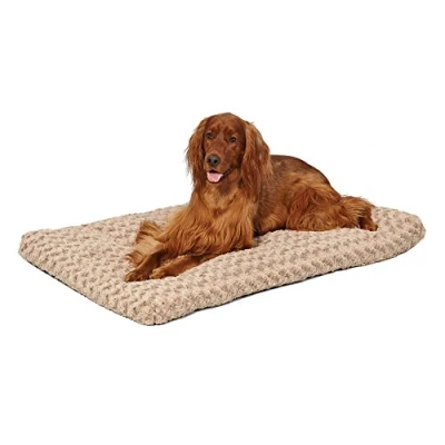 Afbeelding van MidWest Homes for Pets Model 40642 STB Huisdierenbed, ombré werveling, behaaglijk, 107 cm lang, voor grote honden /kattenrassen; mokka