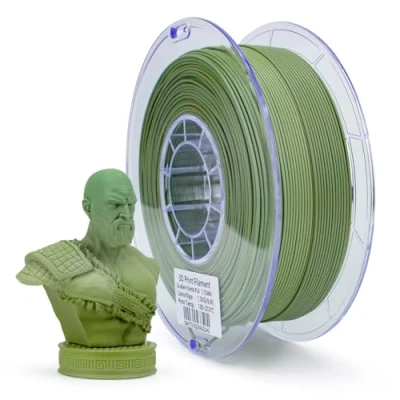 Afbeelding van ZIRO 3D Printer Filament, Mat PLA Filament 1.75mm, Veelkleurig Regenboog 1KG/2.2lb, Camouflage kleur