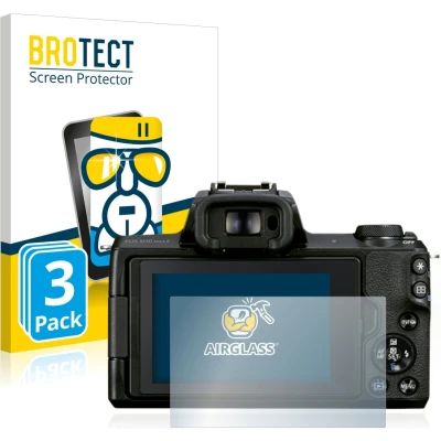 Afbeelding van BROTECT Screenprotector voor Canon EOS M50 Mark II Folie Beschermfolie Beschermglas transparant (3 Stuks)