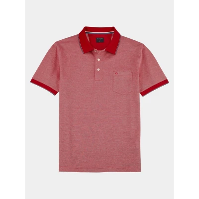 Afbeelding van OLYMP Casual Regular Fit Polo shirt Korte mouw rood