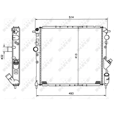 Afbeelding van NRF Radiateur 58784