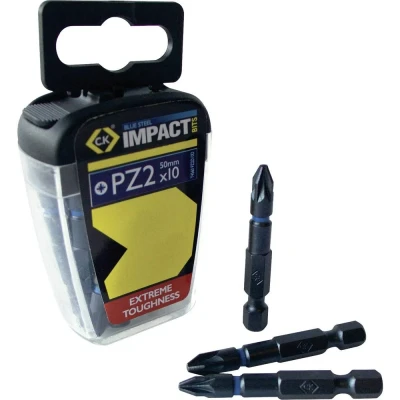 Afbeelding van C.K T4560 PZ2LD10 Bitset 10 delig Kruiskop Pozidriv Torsion Control Technology