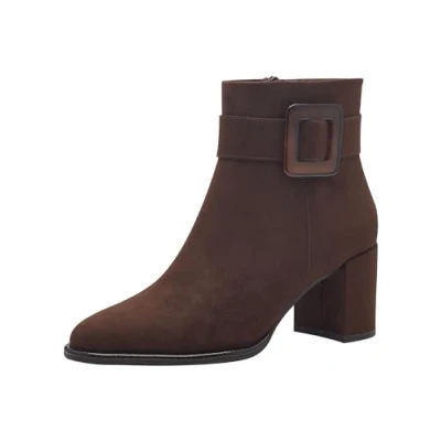 Afbeelding van Marco Tozzi Dames Bootie Zip + Slip 2 25338 43 Modelaarzen, Cafe Comb, 38 EU, Kam, EU