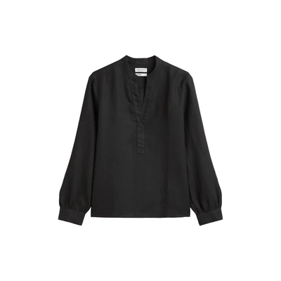 Afbeelding van Marc O&#039;Polo dames Tuniek met pofmouw in de kleur Zwart, maat: 44