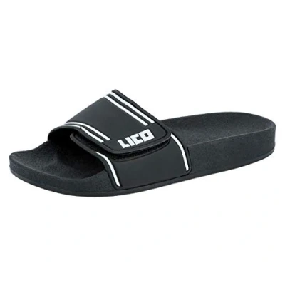 Afbeelding van Lico Bad &amp; sauna slipper Klitband art. 5597 Zwart 40