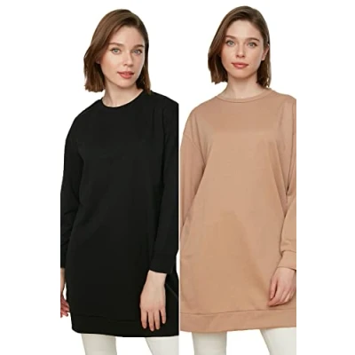 Afbeelding van Trendyol Vrouwen Off shoulder Basis Sweatshirt