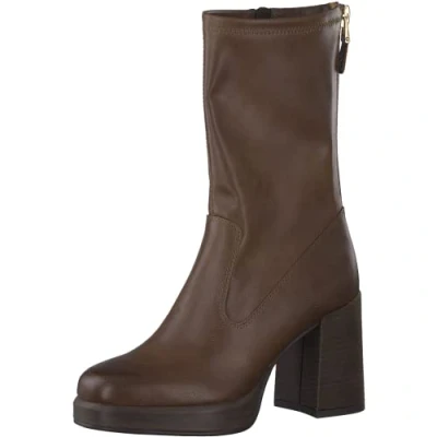 Afbeelding van Marco Tozzi Dames 2 25817 39 enkellaarsjes, Chestnut, 41 EU