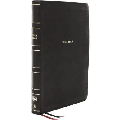 Afbeelding van NKJV, Thinline Reference Bible, Leathersoft, Black, Red Letter, Comfort Print: Holy New King James Version