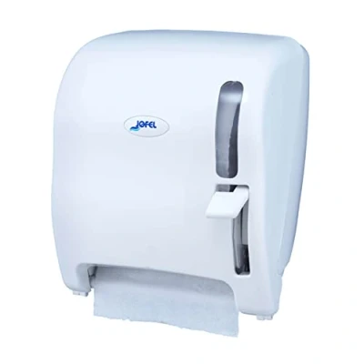 Afbeelding van Jofel ag16500 Azur continu papier dispenser, hendel, wit