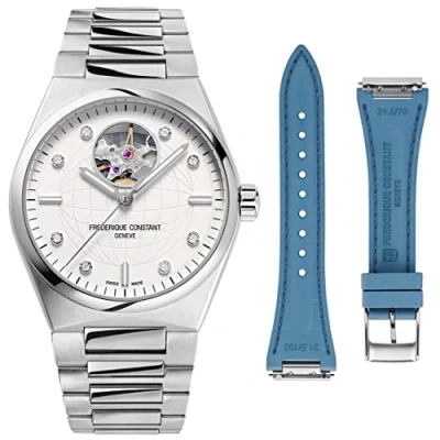 Afbeelding van Frédérique Constant Highlife Heart Beat FC 310SD2NH6B Horloge Staal Zilverkleurig Ø 34 mm