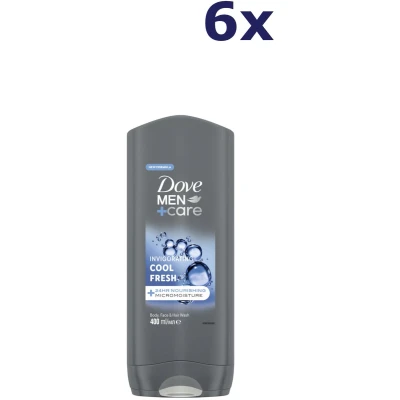 Afbeelding van 6x Dove Men+Care 3 in 1 Douchegel Cool Fresh 400 ml