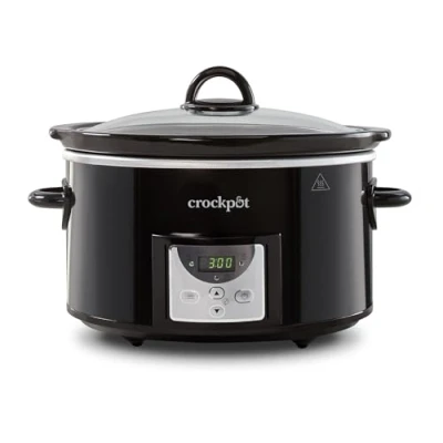 Afbeelding van Crockpot CSC113X Digitale kookpan, 3,5 l (3 tot 4 personen), programmeerbare countdown timer, EU stekker met 2 pennen, zwart