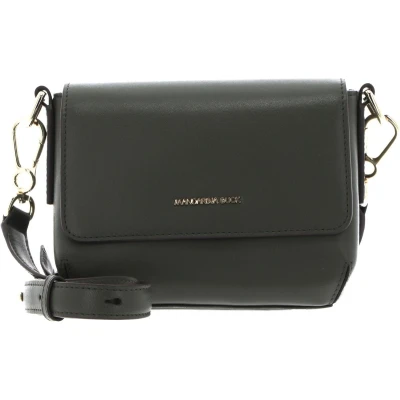 Afbeelding van MANDARINA DUCK Leren Schoudertas Luna Shoulder Bag With Flap Small Military Olive Groene