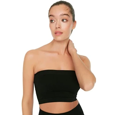 Afbeelding van Trendyol TWOAW20BS0018 Volwassenen Vrouwen single Zwart XS/S