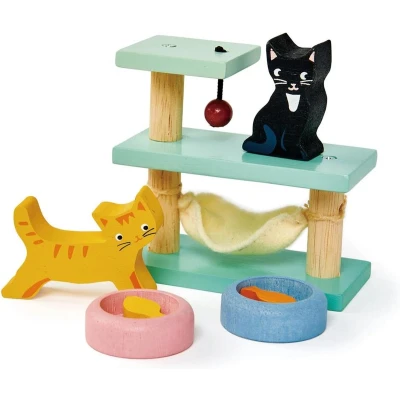 Afbeelding van Tender leaf toys poppenhuisdieren katten 7st