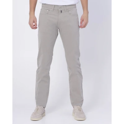 Afbeelding van Pierre Cardin Jeans Heren Broek 5 pocket model normale fit grijs effen