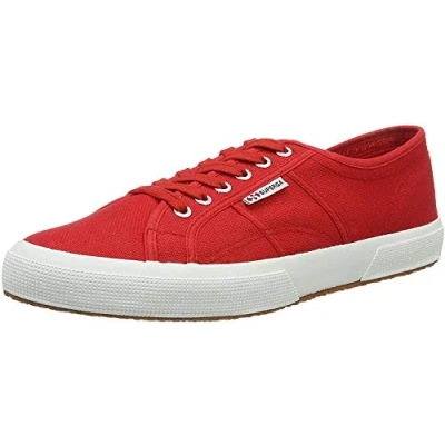 Afbeelding van Superga 2750 Cotu Classic uniseks volwassene Sneaker,Rood Wit,40 EU
