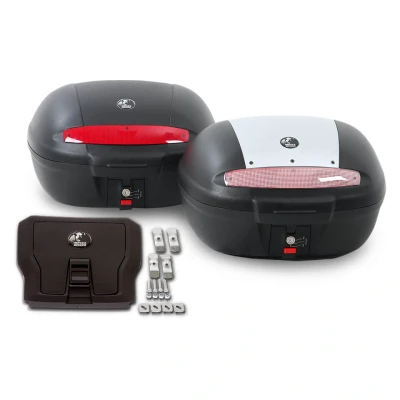 Afbeelding van HEPCO &amp; BECKER Journey Topcase 50, zwart, incl. plaat voor andere vervoerders, zwart