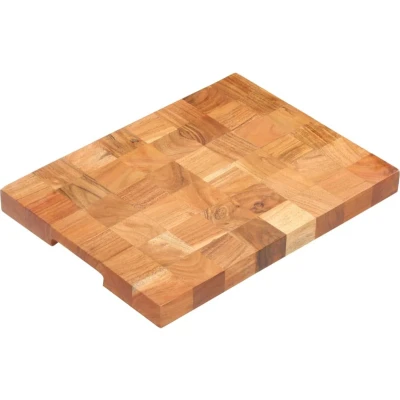 Afbeelding van vidaXL Hakblok 40x30x3,8 cm massief acaciahout
