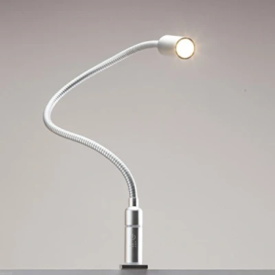 Afbeelding van kalb Material für Möbel 3 W LED bedlamp dimbaar leeslamp leeslamp, keuze uit 1 delige set, zilvergrijs