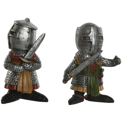 Afbeelding van Decoratieve figuren Home ESPRIT Grijs 6 x 4 9 cm (2 Stuks)