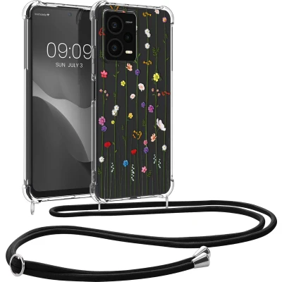 Afbeelding van kwmobile telefoonhoesje geschikt voor Xiaomi Redmi Note 12 Pro+ 5G / Pro Plus Hoesje met telefoonkoord Back cover smartphone Case in meerkleurig transparant