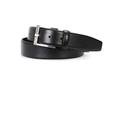 Afbeelding van HUGO BOSS heren Erron riem van leer in de kleur Zwart, maat: 90 cm