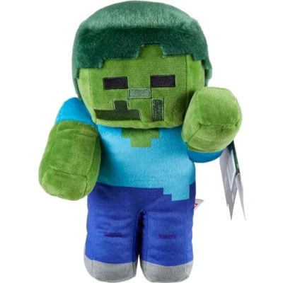 Afbeelding van Mattel Minecraft Basisassortiment Knuffelpoppen, op videogame geïnspireerde personages, verzamelspeelgoed en cadeau voor kinderen fans vanaf 3 jaar HPB05