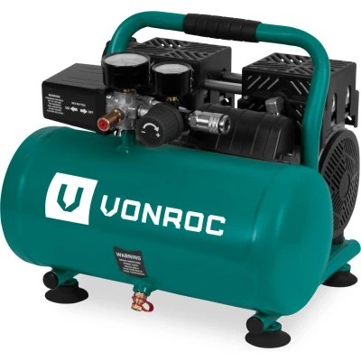 Afbeelding van VONROC PRO Stille Compressor Olievrij 750W 1PK 128 l/min