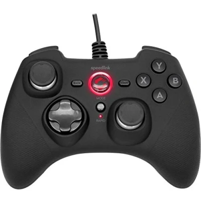 Afbeelding van Speedlink RAIT gamepad bedrade met vibratiefunctie, voor pc/PS3/Switch, zwart