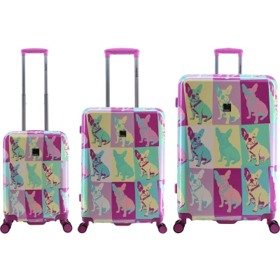 Afbeelding van Saxoline Kofferset 3 Delig Reiskoffer Set Harde Trolleyset Bulldog Emotion