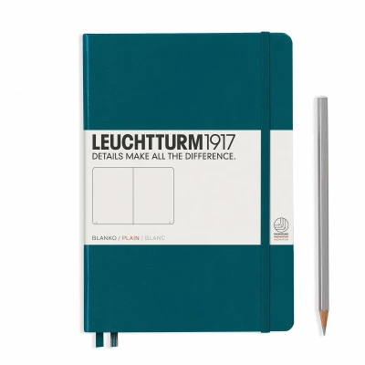 Afbeelding van Leuchtturm Notitieboek A5 Hardcover Pacific Green Blanko